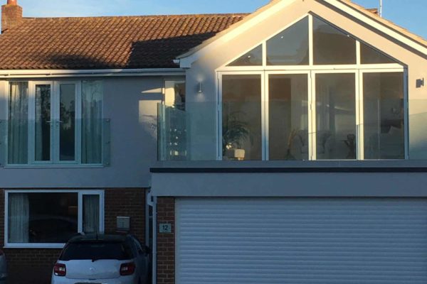 Harson Homes built extension garage balcony