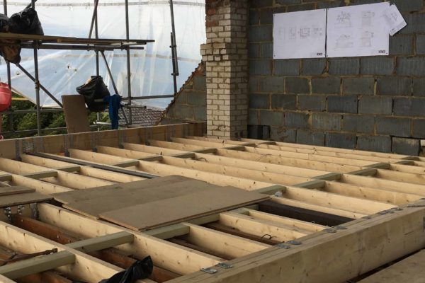 Harson Homes extension 2 storey in progress